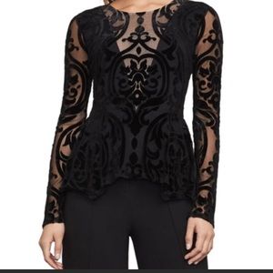 BCBGMAXAZRIA peplum top